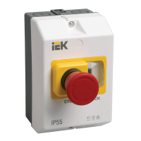 Защитная оболочка с кнопкой "Стоп" IP54, IEK