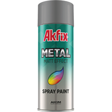 Аэрозольная краска матовый металл Akfix 400мл