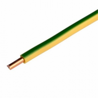Провод ПуВ 1х4мм жёлтый зеленый(1м)