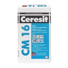Эластичный клей для плитки CERESIT CM 16, 25кг