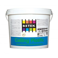 Краска декоративная матовая эмульсионная белая для внутренних работ BETEK CEILING PLASTIC,  10кг