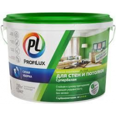 Акриловая краска для стен и потолков PROFILUX PL-04A, 7кг