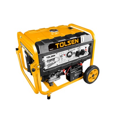 Бензиновый генератор TOLSEN 79992, 5.5кВт, однофазный