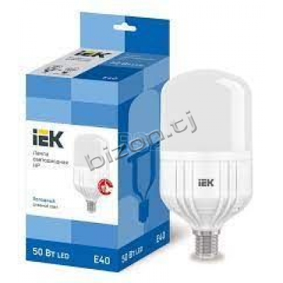 Лампа LED HP 50Вт 230В 6500К E40 IEK
