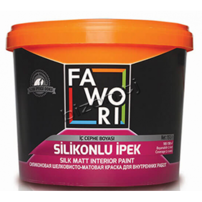 Краска Fawori Silicone Silk Matt Interior Paint White для внутренних работ 15л