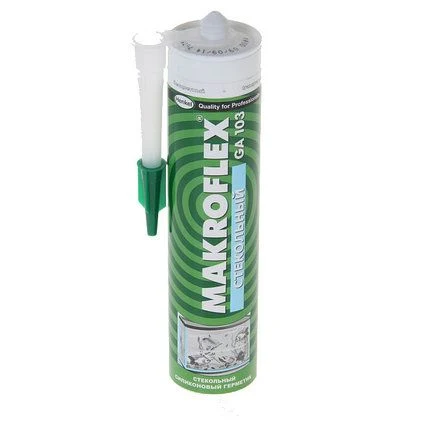 Герметик силиконовый Makroflex GA103 стекольный, (прозрачный), 300мл
