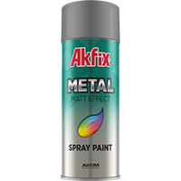 Аэрозольная краска матовый металл Akfix 400мл