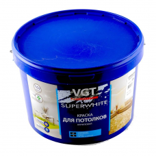 Краска VGT ВД АК-1180 супербелая для потолков, 15кг
