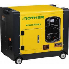 Генератор бензиновый с шумозащитным кожухом ROTHER RTR9500ES3, 8.8кВт, трехфазный