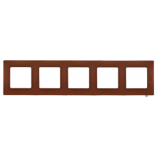 Рамка 5-пост LEGRAND NILOE 672575, 86x370мм, какао
