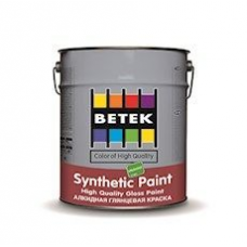 Краска глянцевая синтетическая  на основе алкидных смол с сильным блеском BETEK SYNTHETIC PAINT 3,75кг