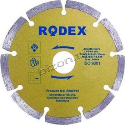 Диск отрезной алмазный Rodex RRA115