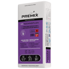 Premix C5 Technoflex Эластичный клей для кафеля, 25кг