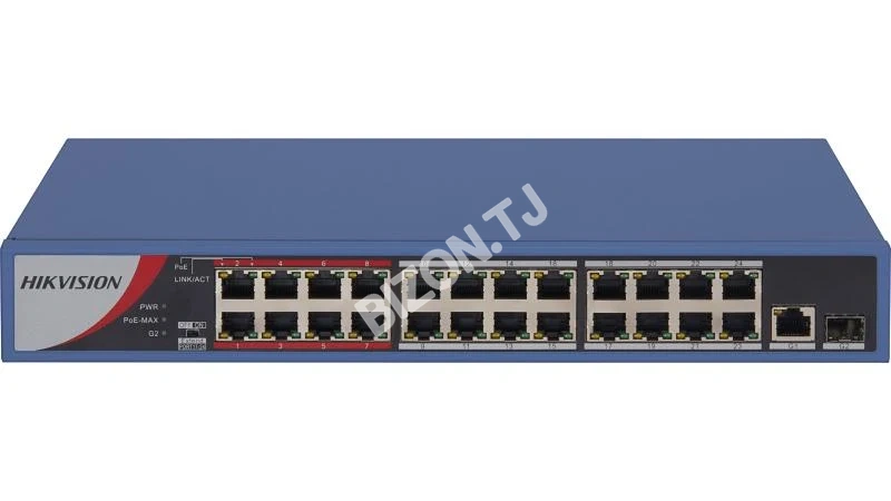 Сетевой коммутатор Hikvision DS-3E0326P-E/M, 24-портовый