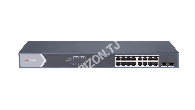 Сетевой коммутатор Hikvision DS-3E0518P-E/M, 16-портовый