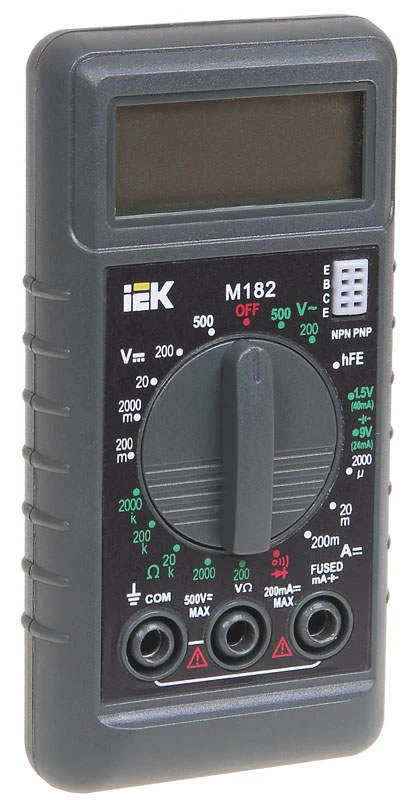 Мультиметр цифровой Compact M182, IEK