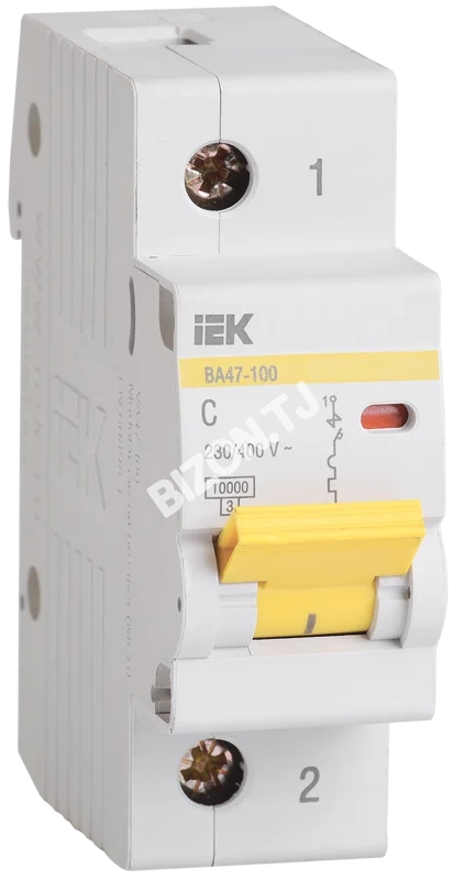 Автомат выключатель ВА47-100 1Р 63A 10кА С IEK