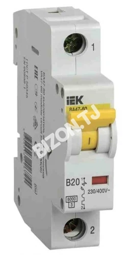 Автомат выключатель ВА 47-60 1Р 6А С IEK