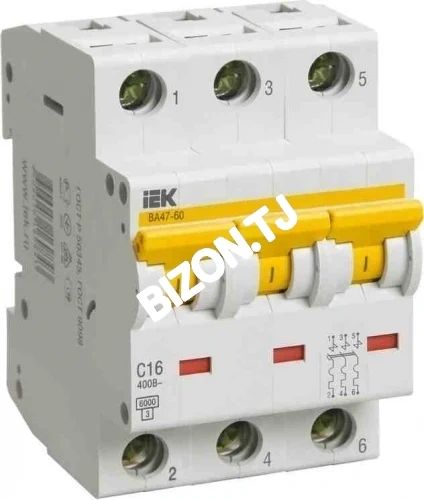 Автомат выключатель ВА 47-60 3Р 25А C IEK