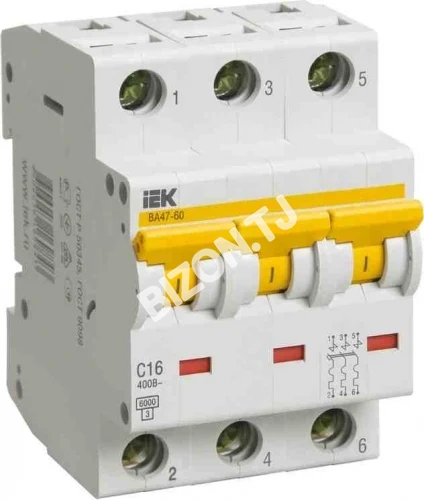Автомат выключатель ВА 47-60 3Р 32А B IEK