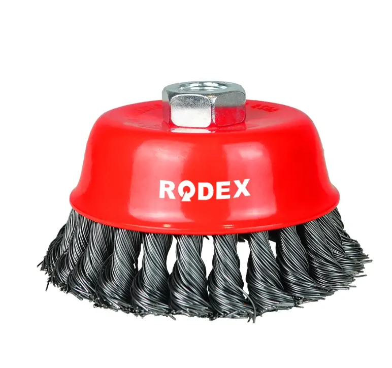 Щетка проволочная чешечная RODEX, 65мм