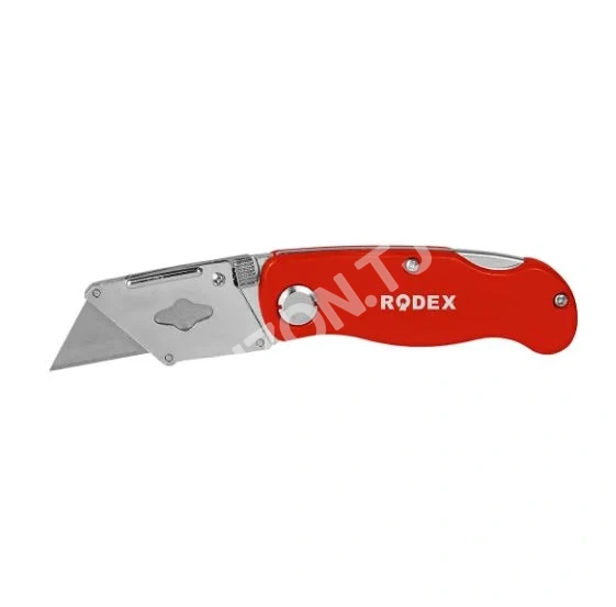 Нож складной трапециевидным лезвием RODEX, 19мм