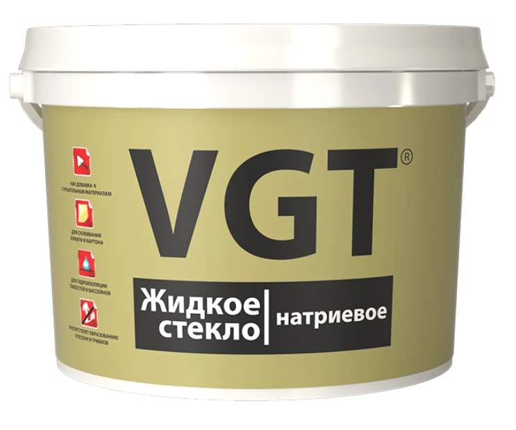 Жидкое стекло VGT натриевое, 15кг