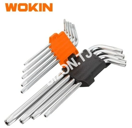 НАБОР ИЗ 9 ШЕСТИГРАННЫХ КЛЮЧЕЙ TORX С УДЛИНЕННОЙ РУКОЯТКОЙ, 207909