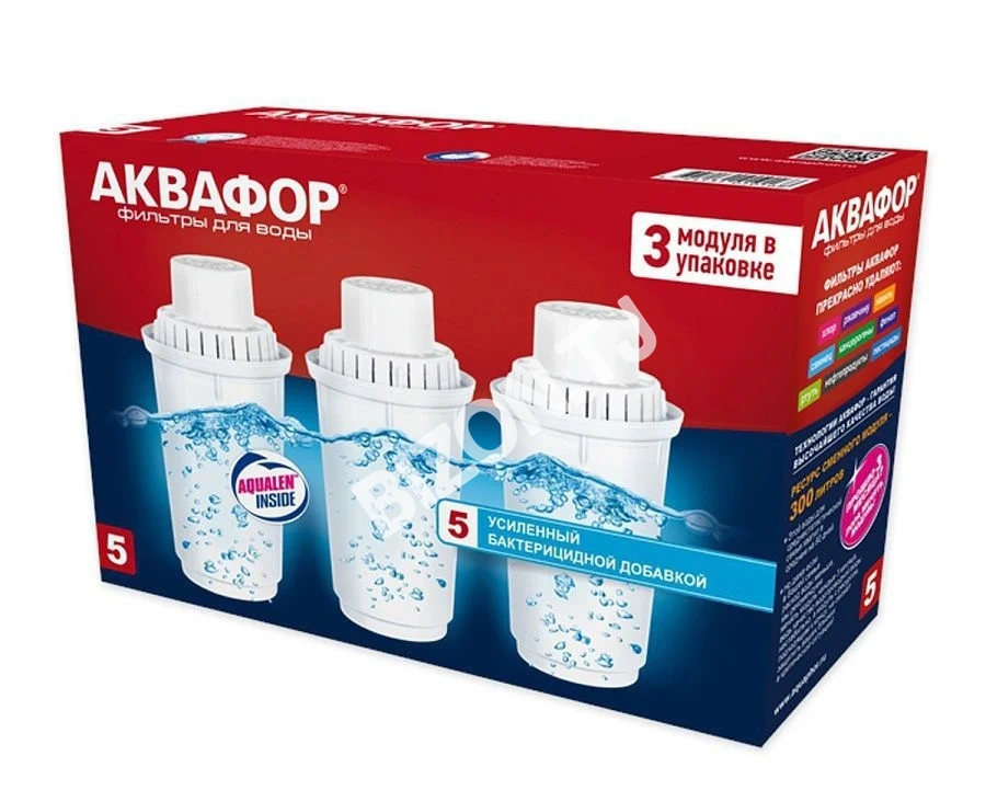 Модуль сменный фильтрующий Аквафор В5 (комплект 3 шт.)