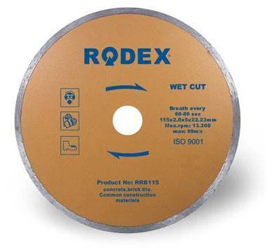 Диск отрезной алмазный переменного типа Rodex