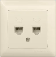 Двойная розетка телефонная RJ11 ANURA Marmaris
