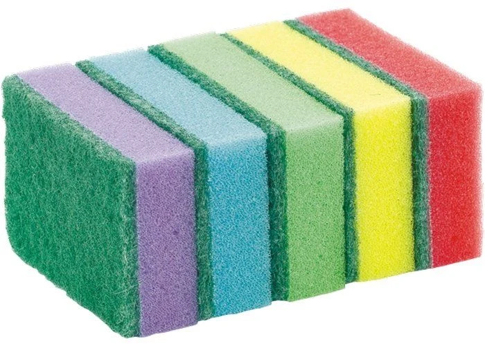 Губка для мытья посуды, 5шт