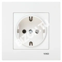 Розетка с заземлением VIKO Karre Белая, 90960Х08