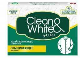Хозяйственное мыло Duru Clean & White, 125гр
