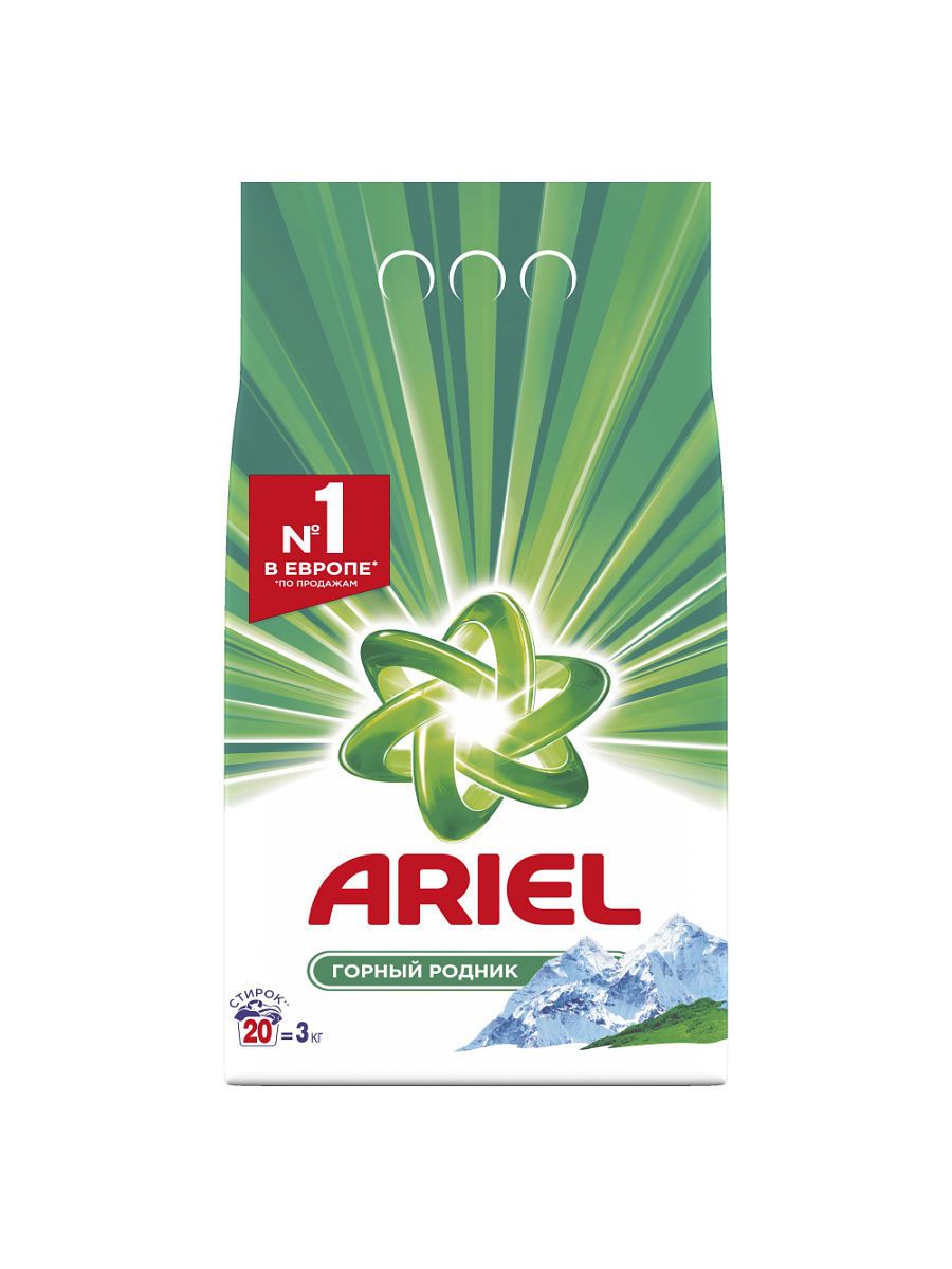 Стиральный порошок Ariel Горный родник (автомат), 3кг