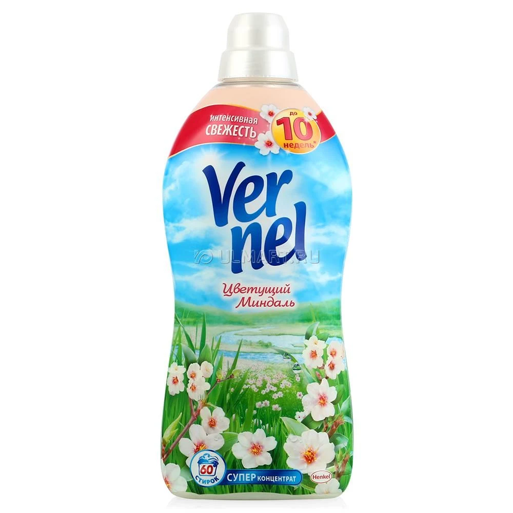 Кондиционер для белья Vernel Цветущий Миндаль, 1.8л