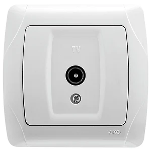 Розетка ТВ (концевая) VIKO Carmen Белый, 9056Х010
