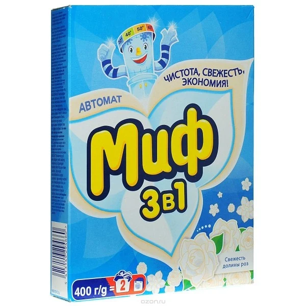Стиральный порошок Миф 3в1 автомат, 400г