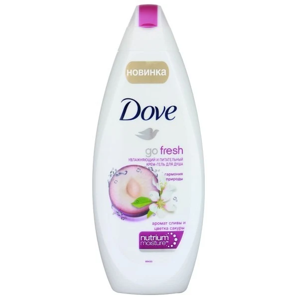 Крем для душа "Dove" Go Fresh 250 мл