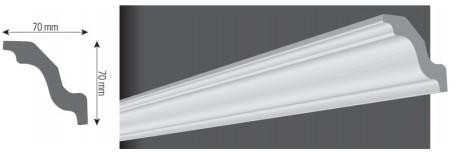 Потолочный плинтус(Багет) Vidella W70 70x70mm