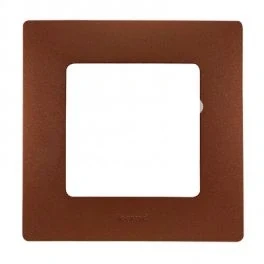 Рамка 1-пост LEGRAND NILOE 397071, 86x86мм, какао