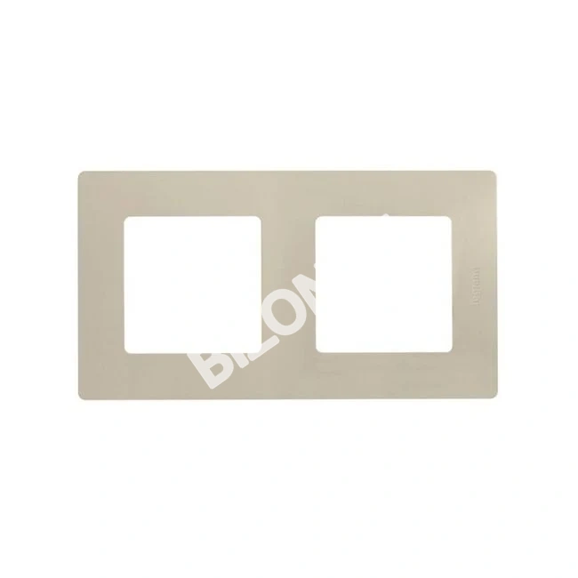 Рамка 2-пост LEGRAND NILOE 665012, 86х156мм, слоновая кость