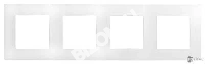 Рамка 4-пост LEGRAND NILOE 672504, 86х299мм, белый