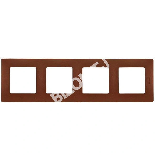 Рамка 4-пост LEGRAND NILOE 672574, 86х299мм, какао