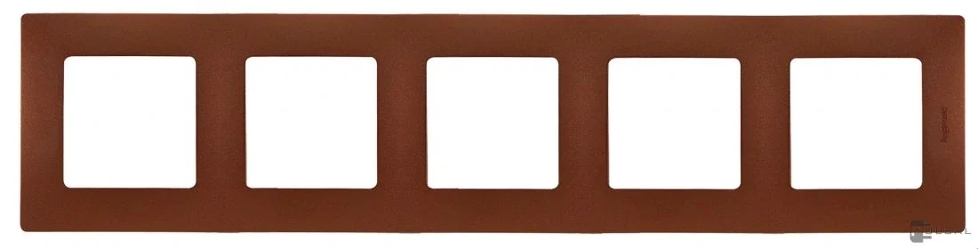 Рамка 5-пост LEGRAND NILOE 672575, 86x370мм, какао