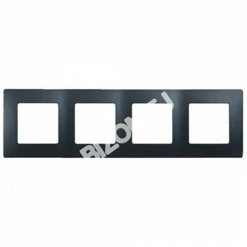 Рамка 4-пост LEGRAND NILOE 672584, 86x299мм, антрацит