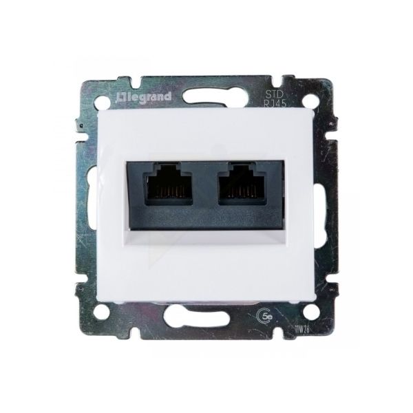 Информационная розетка LEGRAND VALENA-RJ45 категория 6 FTP-2 выхода 774233