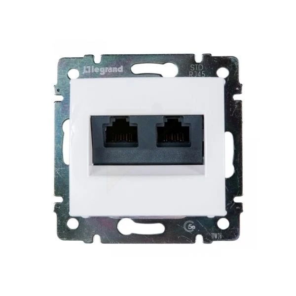 Информационная розетка LEGRAND VALENA-RJ45 категория 6 FTP-2 выхода 774233