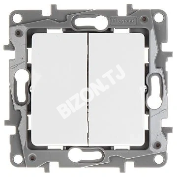 Кнопка без фиксации 2кл. 6А, LEGRAND NILOE 764508, белый