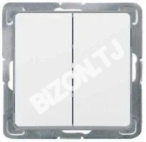 Выкл. 2-х клавишный, LEGRAND CARIVA 773605, белый